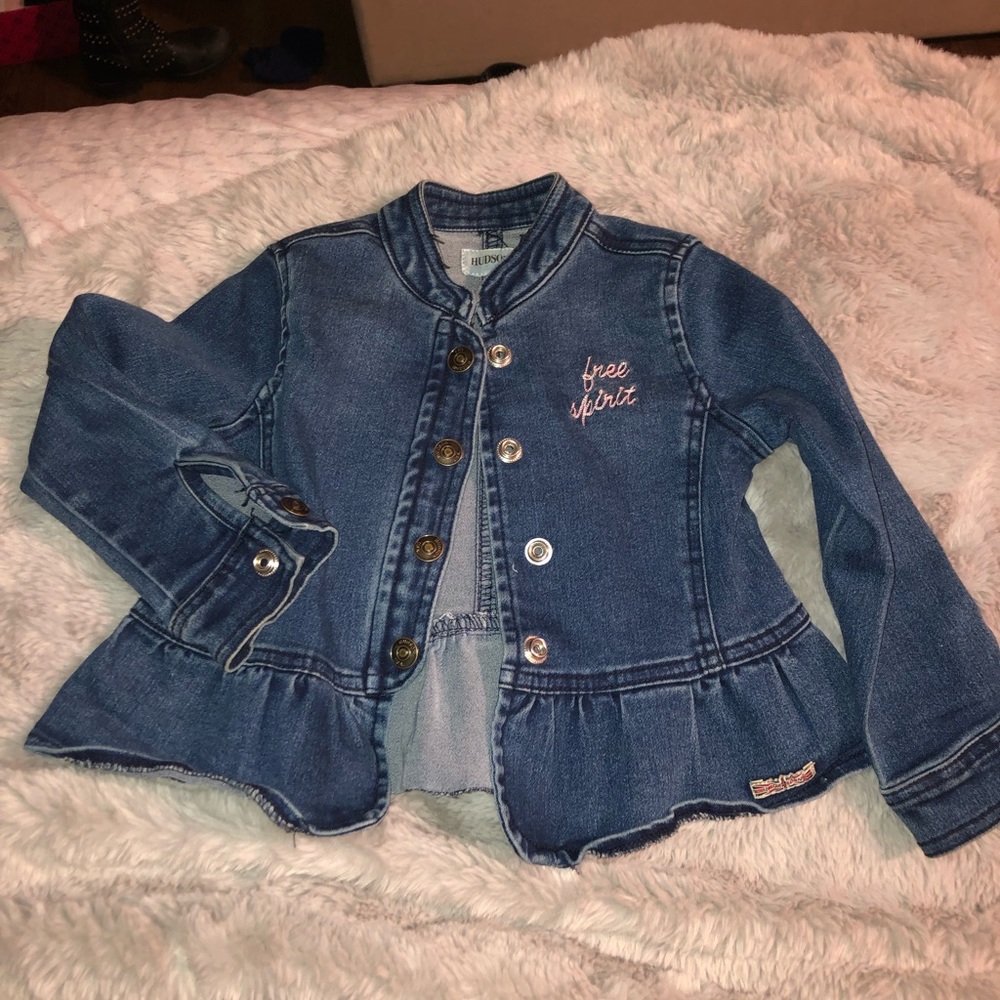 Hudson baby girl jean jacket 24m